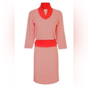 ALICE’S PIG Jenny’s Jersey 2-Piece Set Red White Stripe Set US 4 NWT